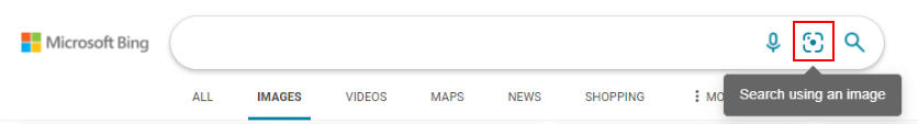 bing search using an image