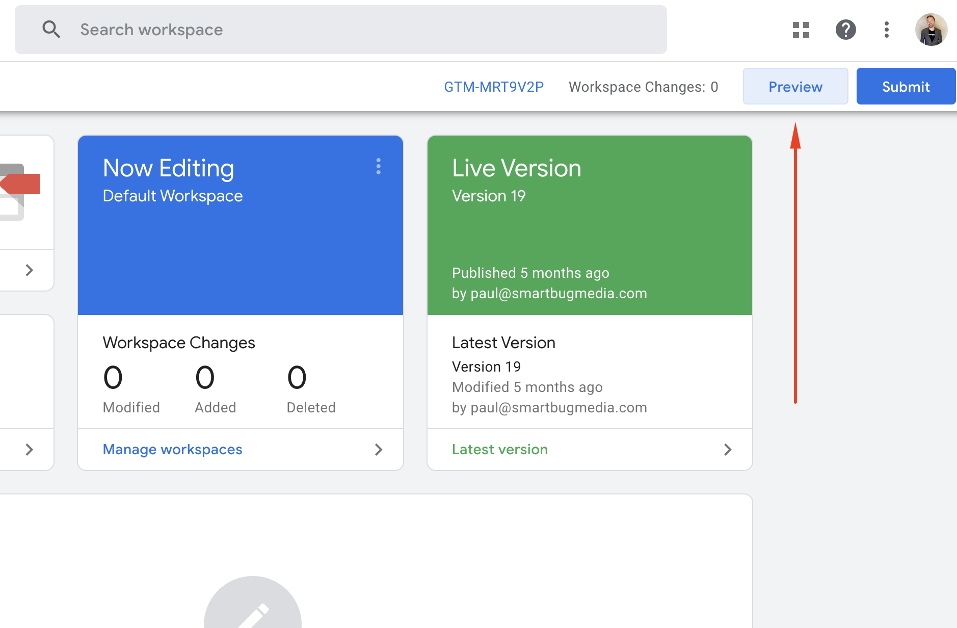 Google Tag Manager Preview