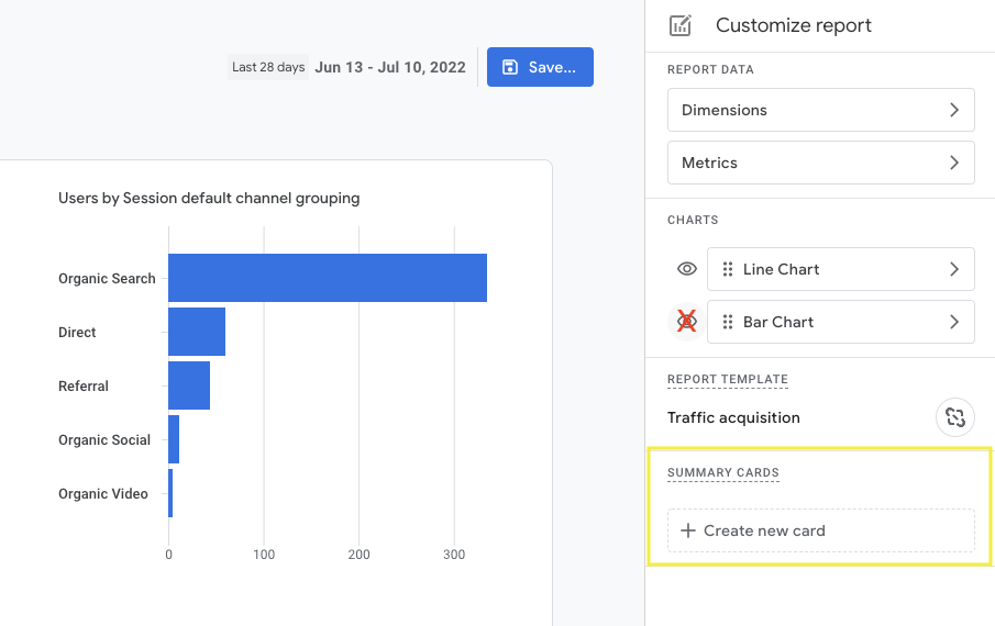 customizing GA4 landing page report