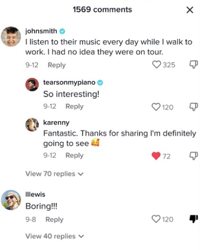 TikTok Adds Downvote Button For Comments