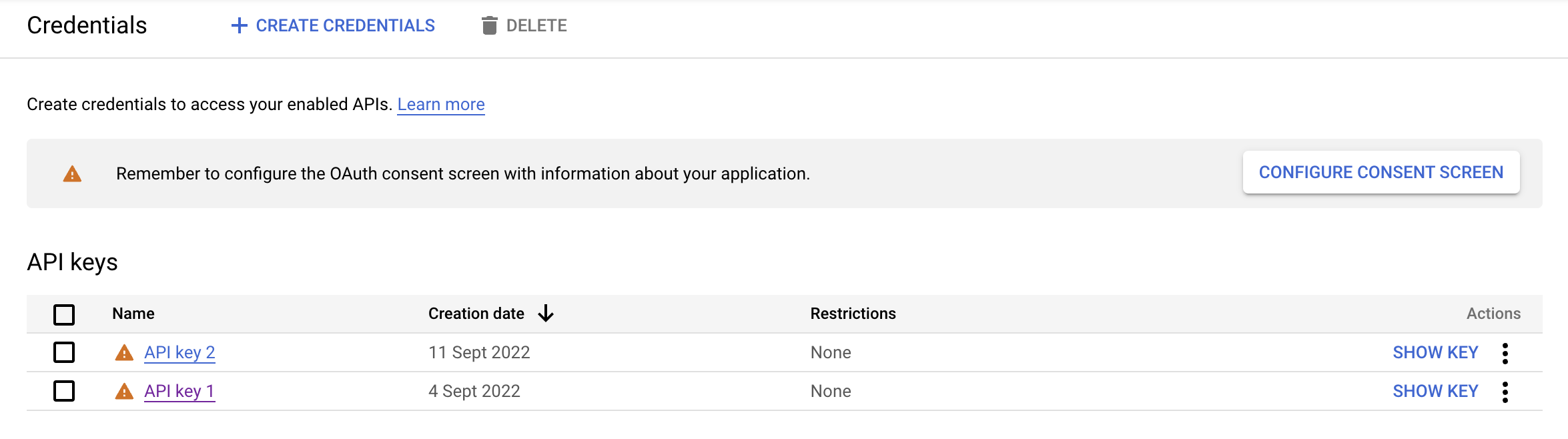 Credentials Knowledge Graph API