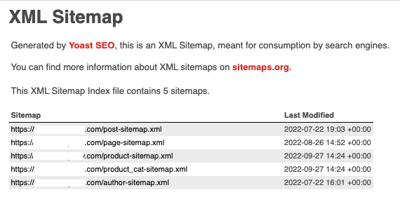 XML Sitemap